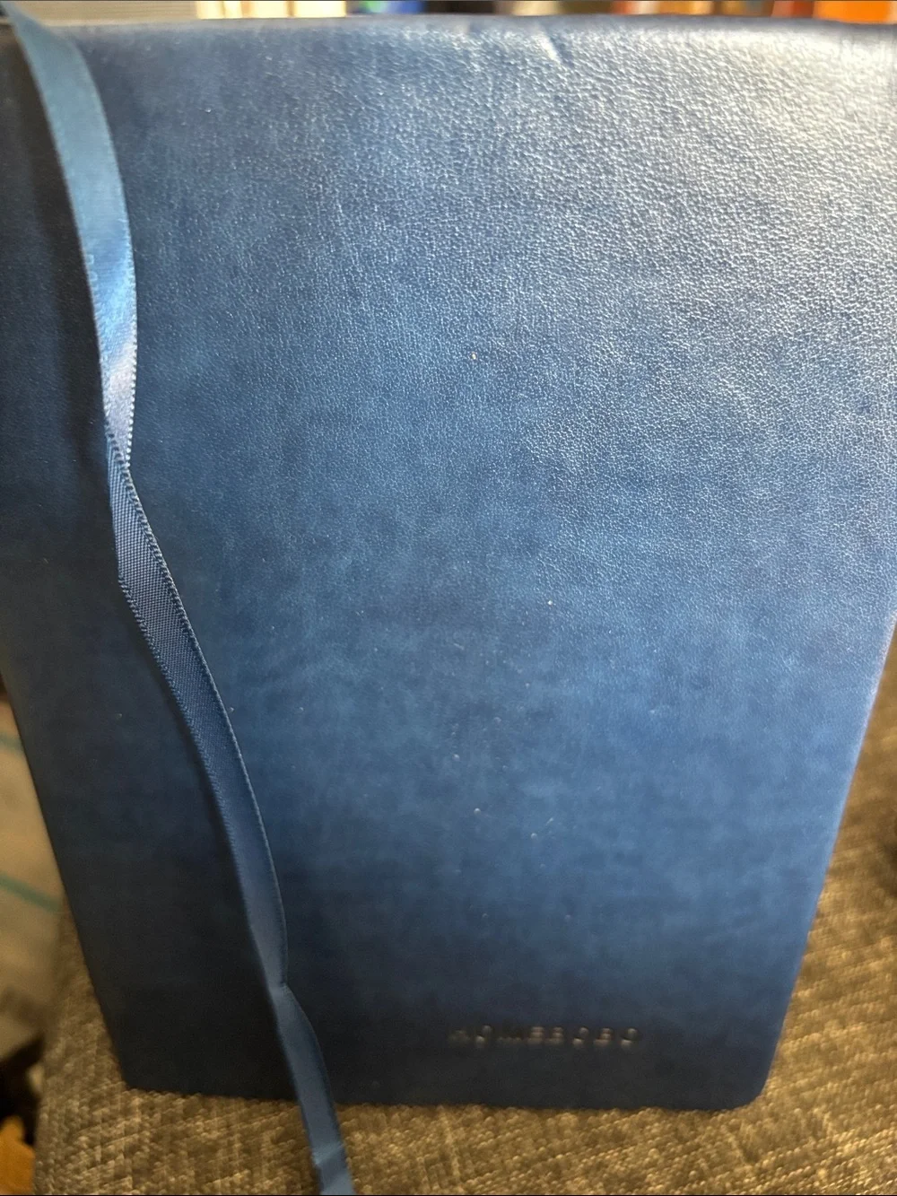 HOMEBOBO Navy Faux Leather Notebook with Elastic Strap